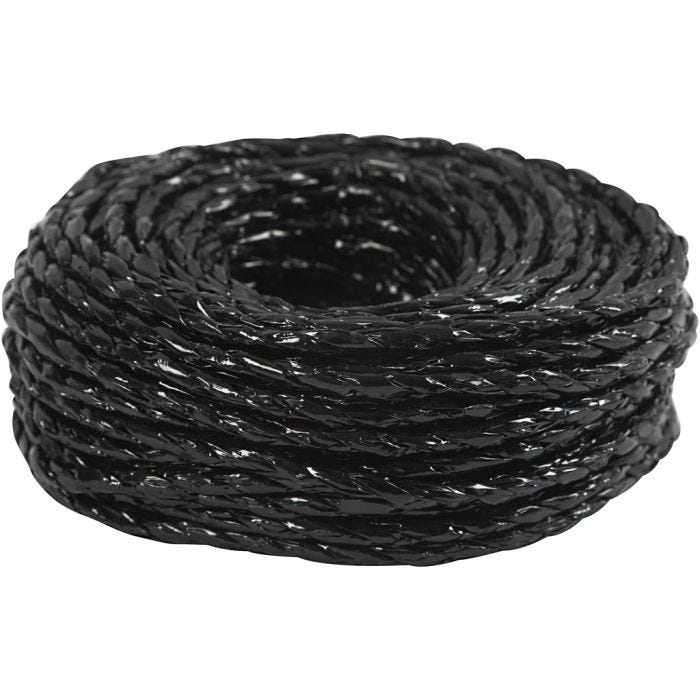 Spago in Carta, spess. 3,5-4 mm, nero, 25 m/ 1 rot.