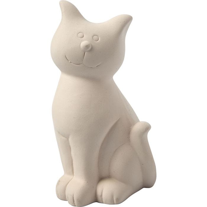 Gatto salvadanaio, H: 14 cm, 8 pz/ 1 scat.