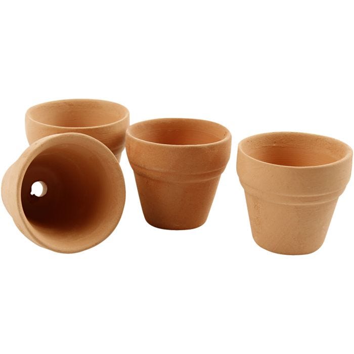 Vasi da fiori, H: 3,1 cm, diam 3,4 cm, 48 pz/ 1 conf.