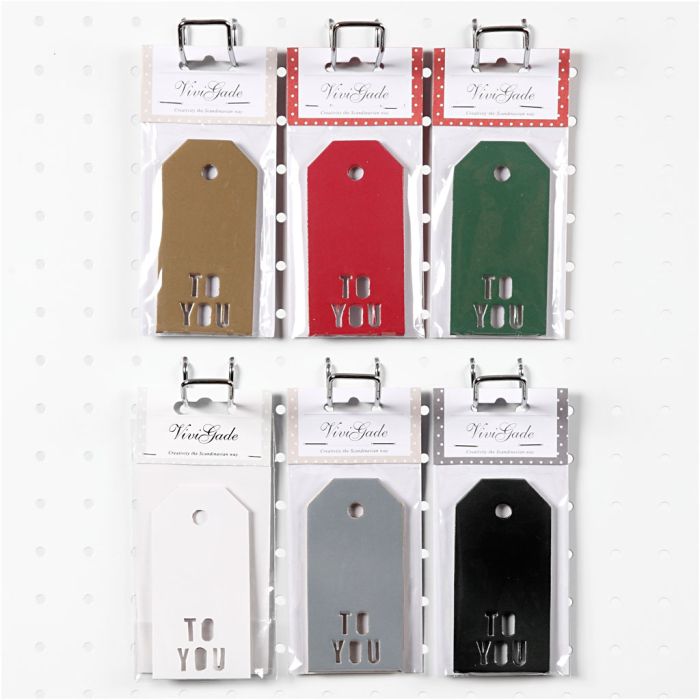 Etichette regalo, TO YOU, misura 5x10 cm, 300 g, 6x10 conf./ 1 conf.