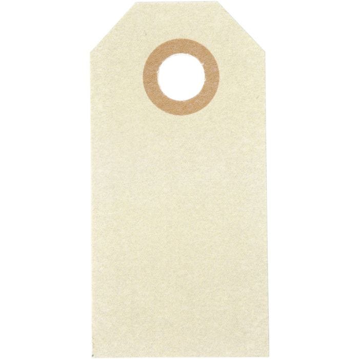 Cartellini Manila, misura 3x6 cm, 250 g, panna, 30 pz/ 1 conf.
