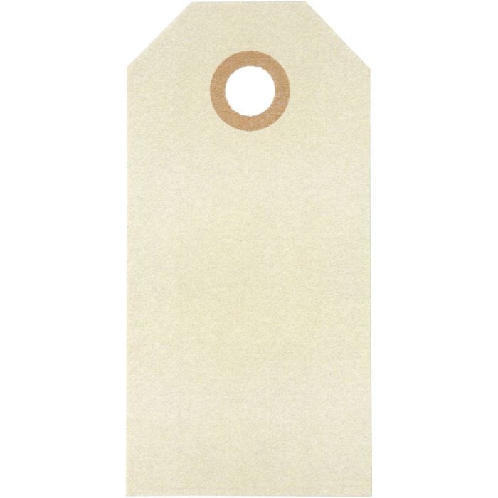 Cartellini Manila, misura 4x8 cm, 250 g, panna, 1000 pz/ 1 conf.