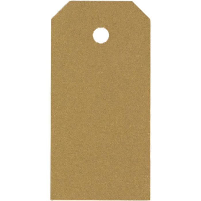 Cartellini Manila, misura 4x8 cm, 250 g, oro, 1000 pz/ 1 conf.