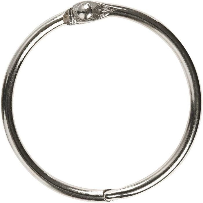 Anello per libri, diam 38 mm, spess. 3 mm, 8 pz/ 1 conf.