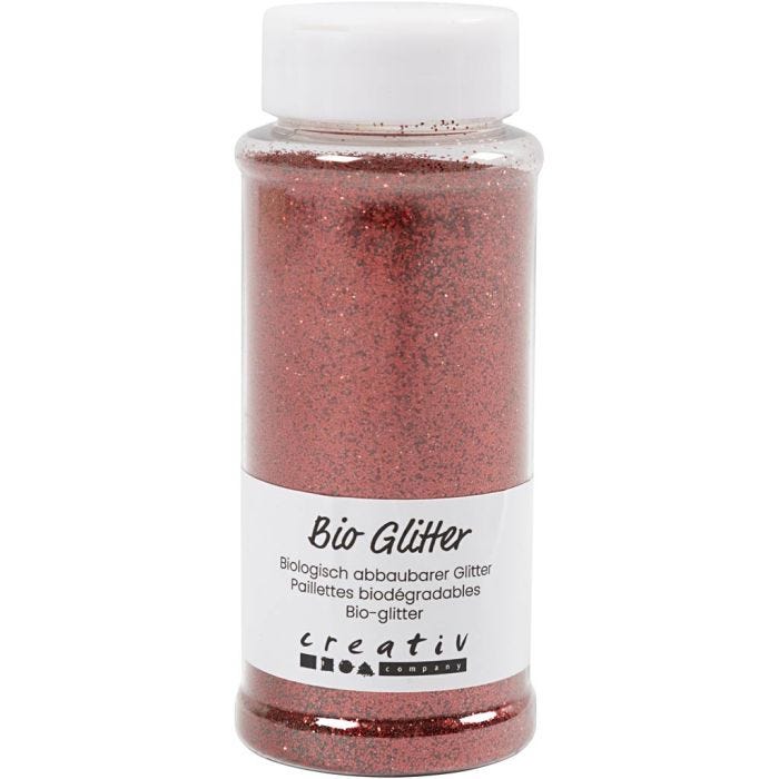Brillantini bio, rosso, 140 ml/ 1 vasch.