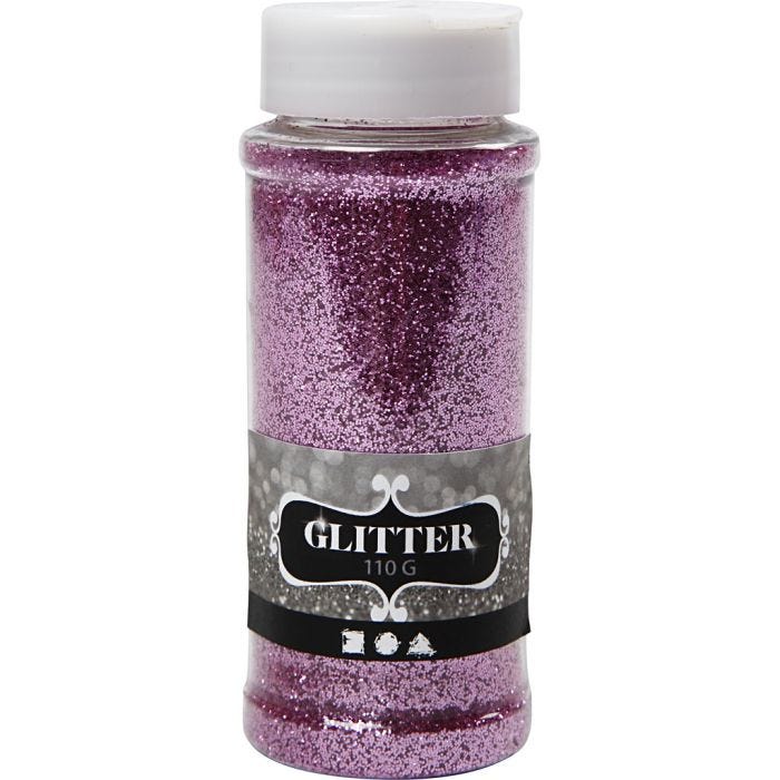 Glitter, rosa, 110 g/ 1 vasch.