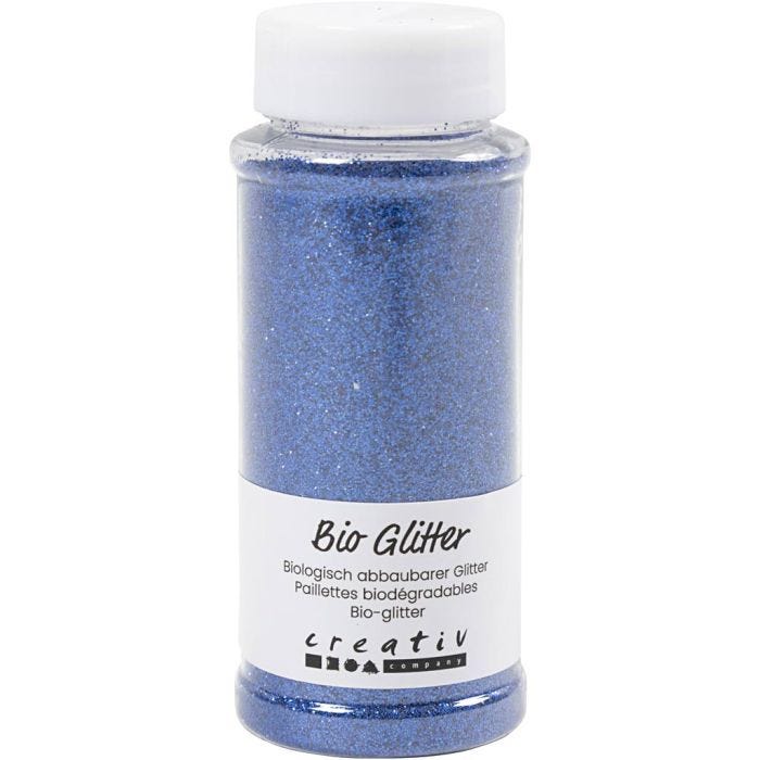 Brillantini bio, blu, 140 ml/ 1 vasch.