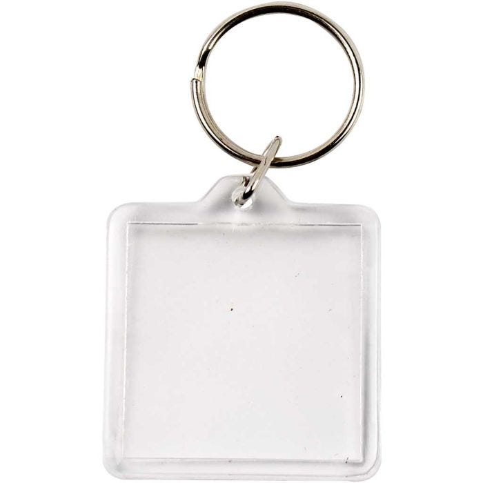 Portachiavi, misura 40x40 mm, 25 pz/ 1 conf.