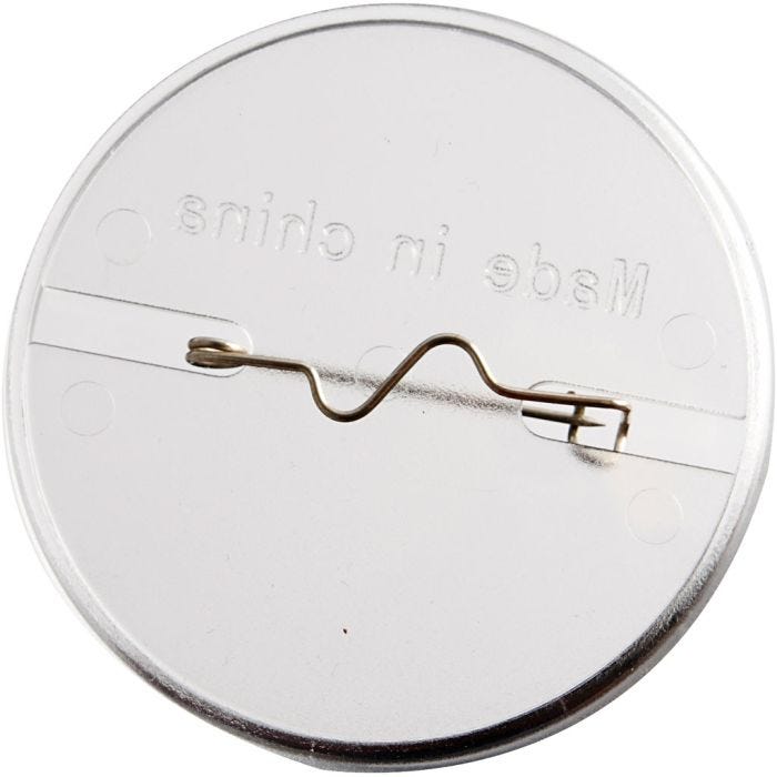 Spilla, rotondo, diam 5,5 cm, 5 pz/ 1 conf.