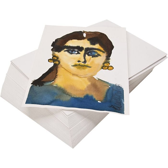 Carta per acquerello, A2, 180 g, bianco, 100 fgl./ 1 conf.