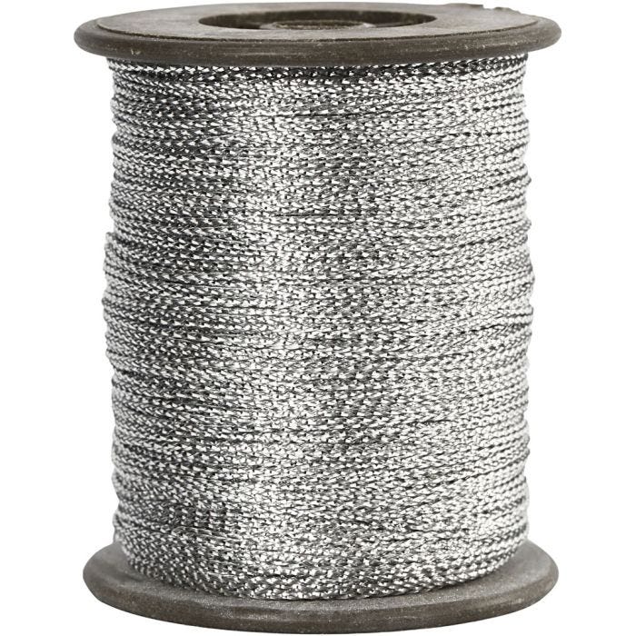 Filo, spess. 0,5 mm, argento, 100 m/ 1 rot.