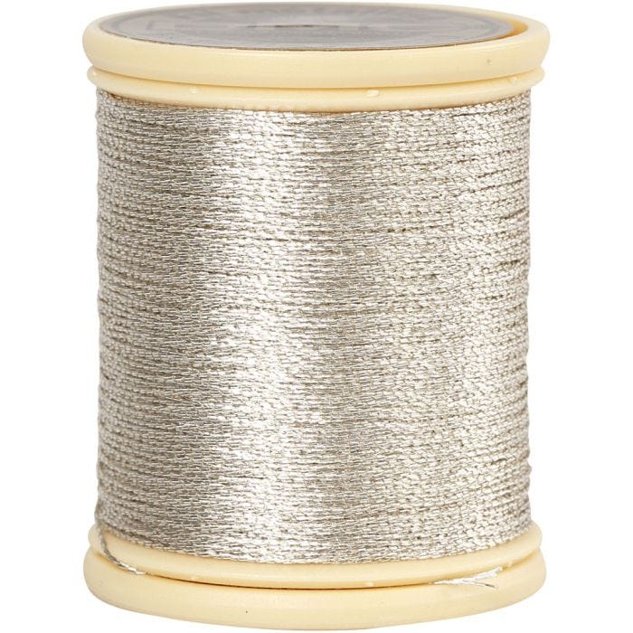 Filo metallico DMC, spess. 0,36 mm, argento, 40 m/ 1 rot.