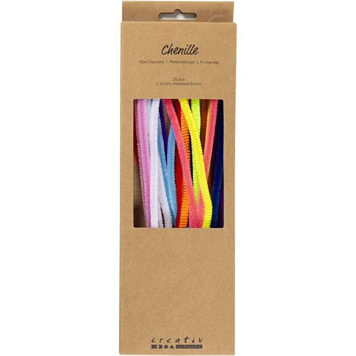Ciniglia, L: 30 cm, spess. 6 mm, colourful, 25 asst./ 1 conf.