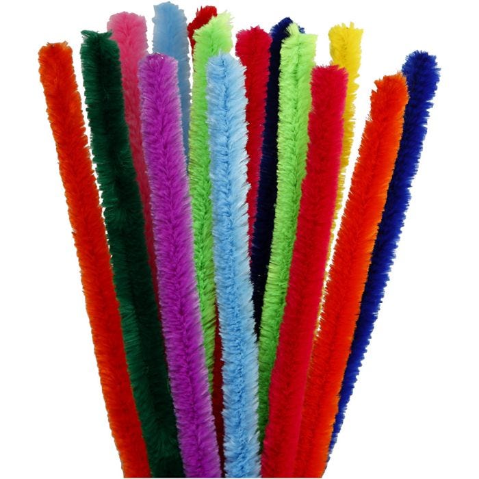 Ciniglia, L: 30 cm, spess. 15 mm, colori asst., 15 asst./ 1 conf.