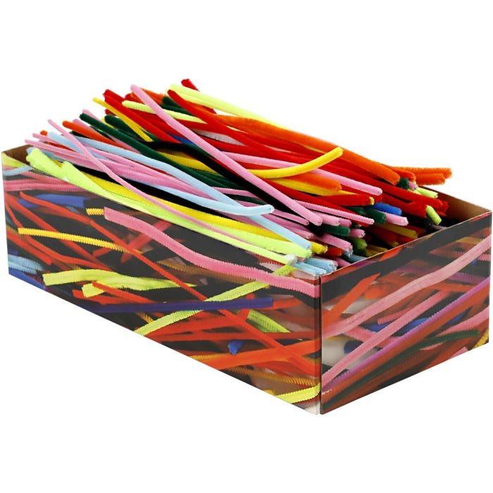 Ciniglia, L: 30 cm, spess. 4+6+9 mm, colori asst., 700 asst./ 1 conf.