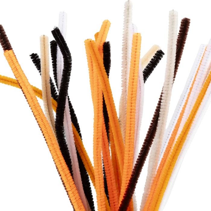 Ciniglia, L: 30 cm, spess. 6 mm, colori halloween, 25 asst./ 1 conf.