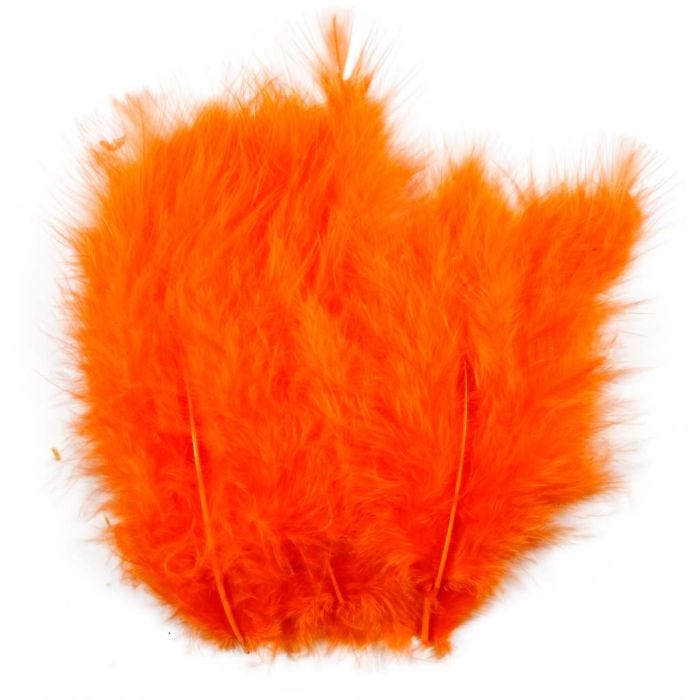 Piume, misura 5-12 cm, arancio, 15 pz/ 1 conf.