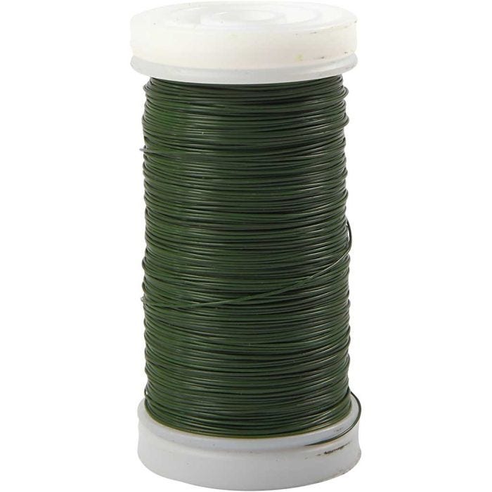 Filo da fiorista, spess. 0,31 mm, 100 g, verde, 160 m/ 1 rot.
