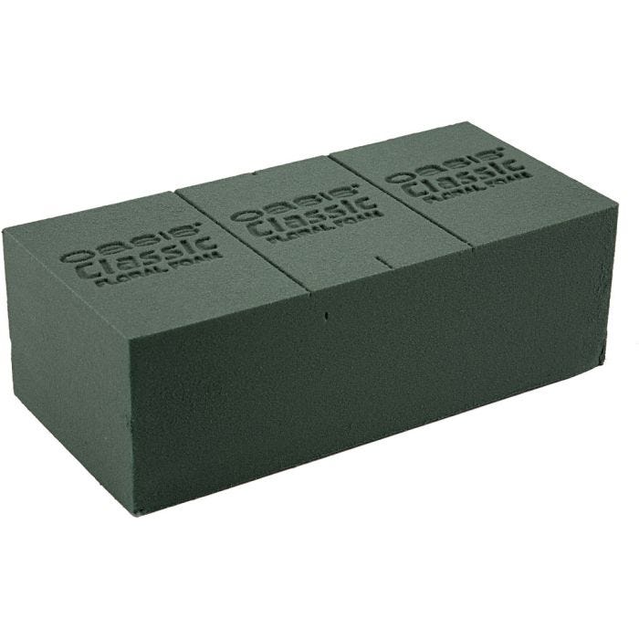 Oasis Spugna per Fresco, misura 23x11x8 cm, verde, 20 pz/ 1 conf.