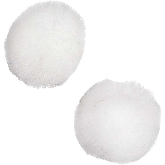 Pon-pon, diam 15 mm, bianco, 200 pz/ 1 conf.