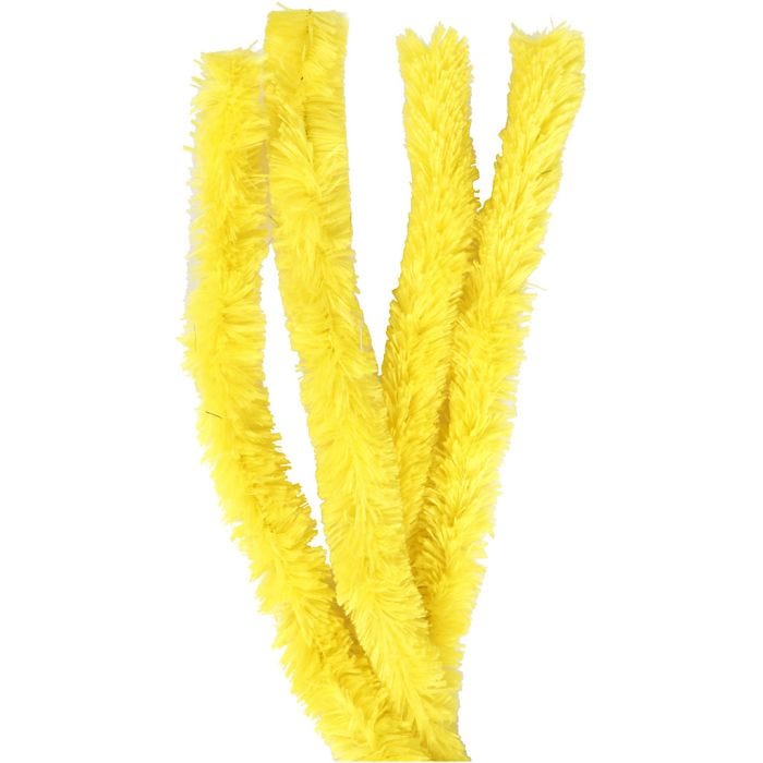 Ciniglia, L: 40 cm, spess. 30 mm, giallo, 4 pz/ 1 conf.