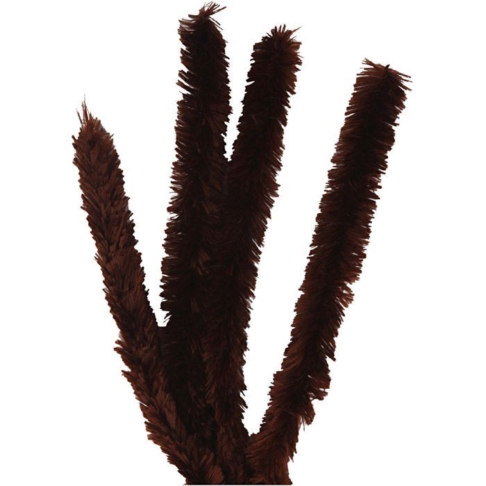 Ciniglia, L: 40 cm, spess. 30 mm, marrone, 4 pz/ 1 conf.
