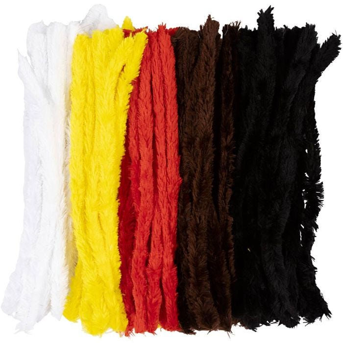 Ciniglia, L: 40 cm, colori asst., 96 pz/ 1 conf.