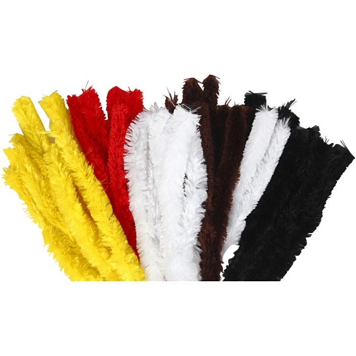 Ciniglia, L: 40 cm, spess. 30 mm, colori asst., 48 pz/ 1 conf.