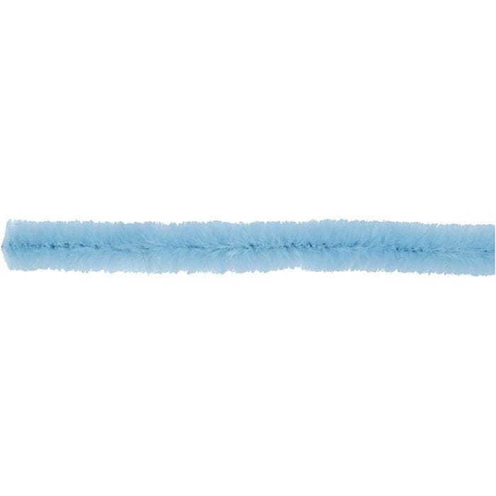 Ciniglia, L: 30 cm, spess. 6 mm, blu, 50 pz/ 1 conf.