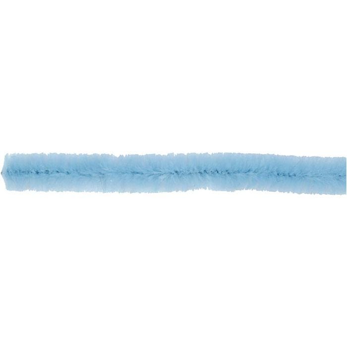 Ciniglia, L: 30 cm, spess. 9 mm, blu, 25 pz/ 1 conf.