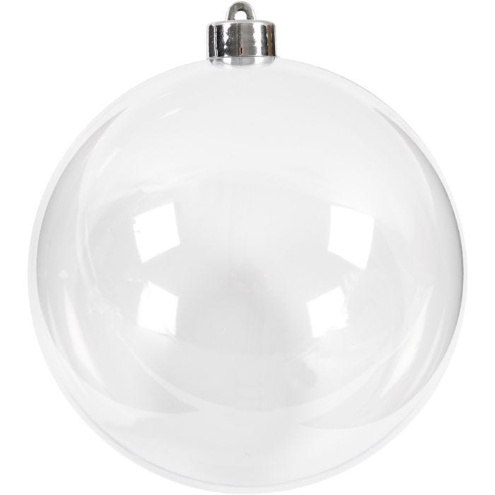 Pallina da decorare, 13,6 cm, transparent, 1 pz
