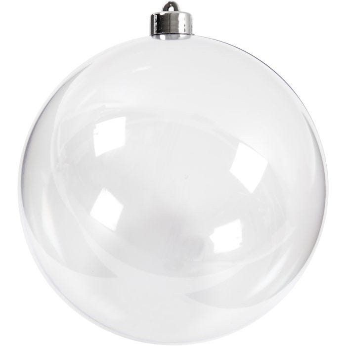 Pallina da decorare, 15,6 cm, transparent, 1 pz