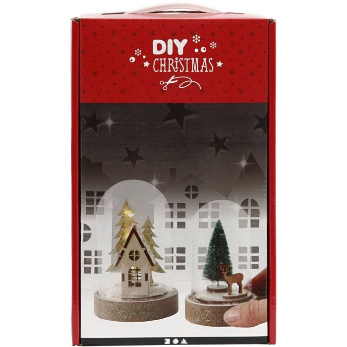 Kit per campane con decorazioni all'iinterno, H: 10+12,5 cm, 1 conf.
