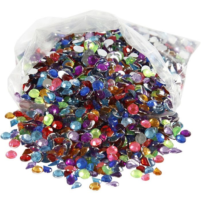 Strass, misura 5 mm, 3000 pz/ 1 conf.