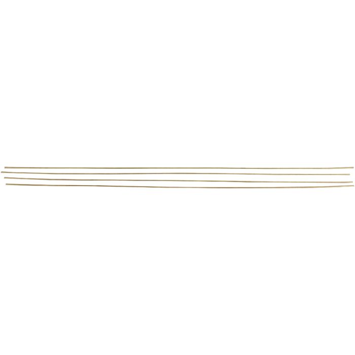 Barra metallica, L: 45 cm, diam 2 mm, colori ottone, 5 pz/ 1 conf.