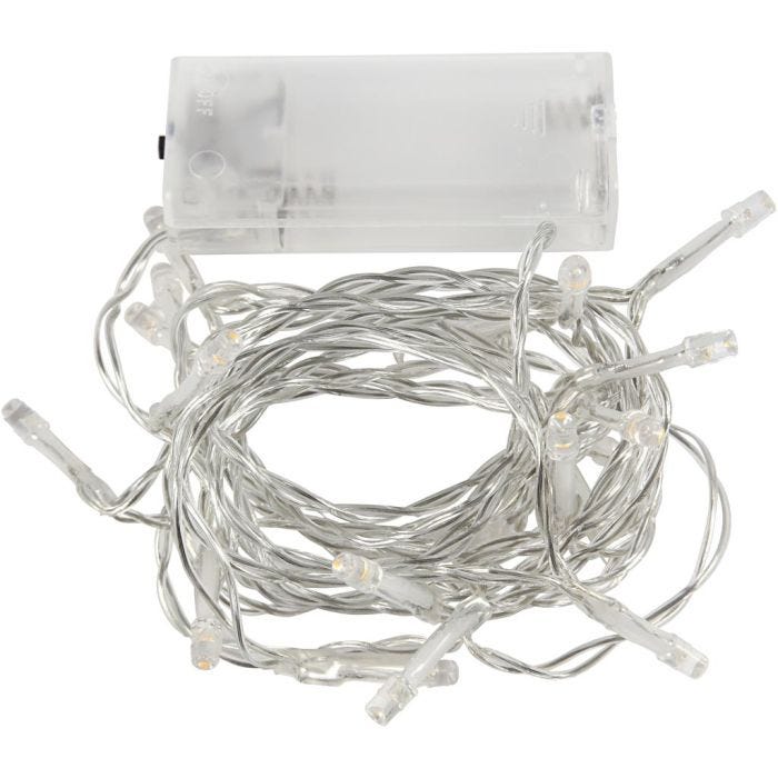 Filo di lucine LED, L: 3,15 M, transparent, 1 pz