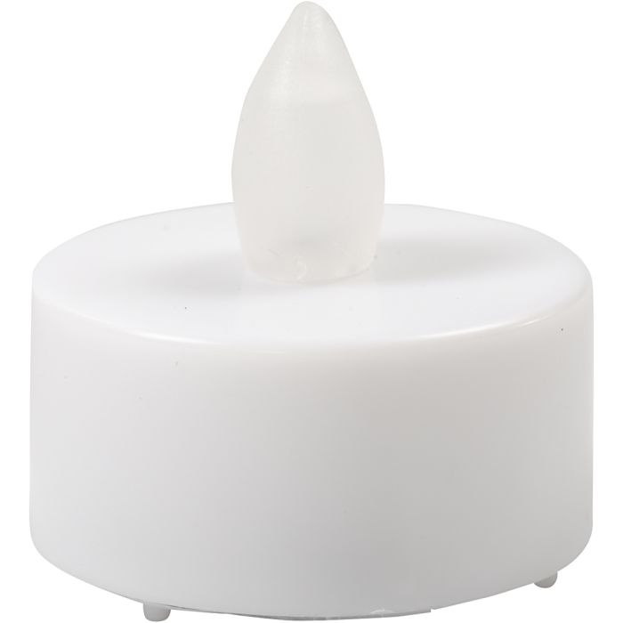 Tealight LED, H: 35 mm, diam 38 mm, bianco, 24 pz/ 1 conf.