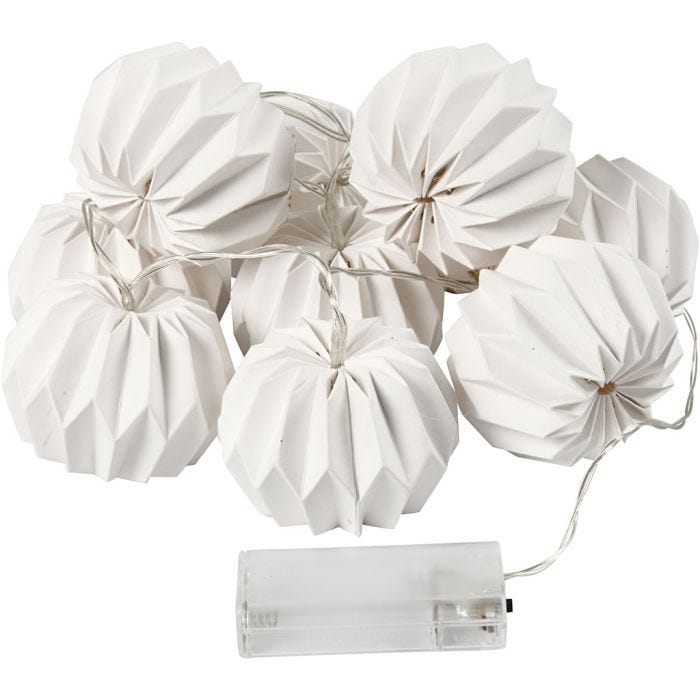 Striscia di luci LED con paralumi, rotondi, 55 mm, 100 cm, 75 mm, bianco, 1 pz