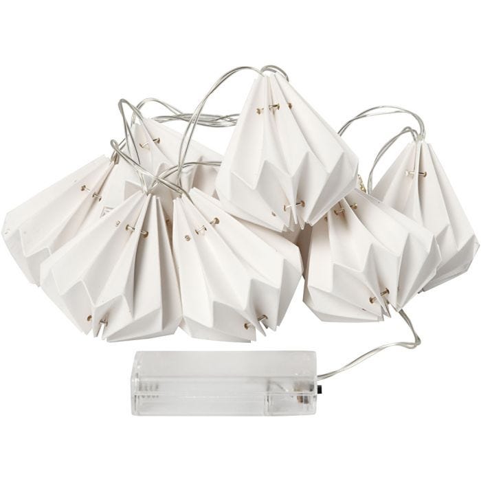 Striscia di luci LED con paralumi, 80 mm, 100 cm, 65 mm, bianco, 1 pz