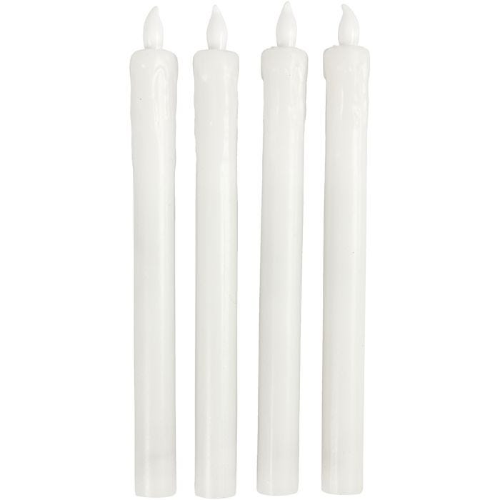 Candela LED, 24,5 cm, 20 mm, 4pz/ 1 conf.