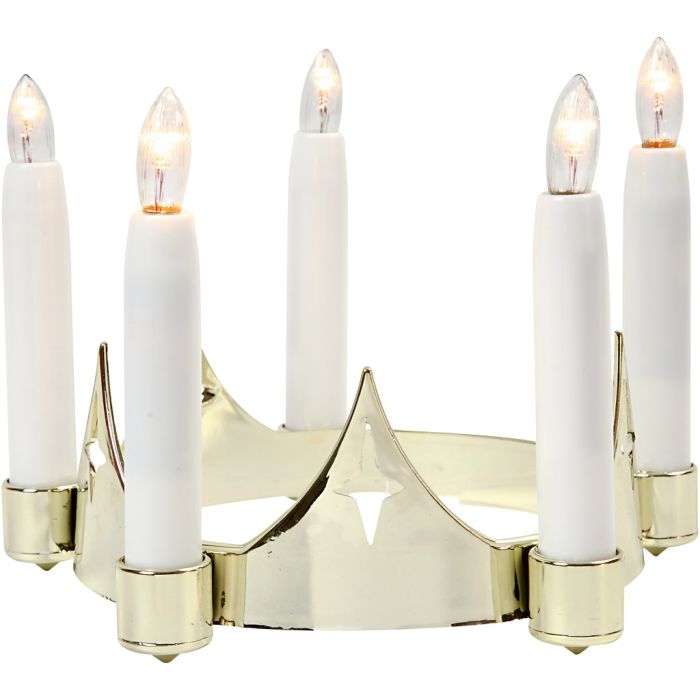 Corona di Santa Lucia, H: 14 cm, diam 15-19 cm, 1 pz