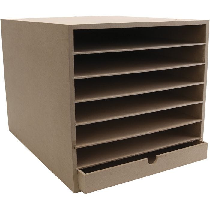 Armadietto porta carta, H: 32 cm, P: 45 cm, L: 32 cm, A3, 1 pz