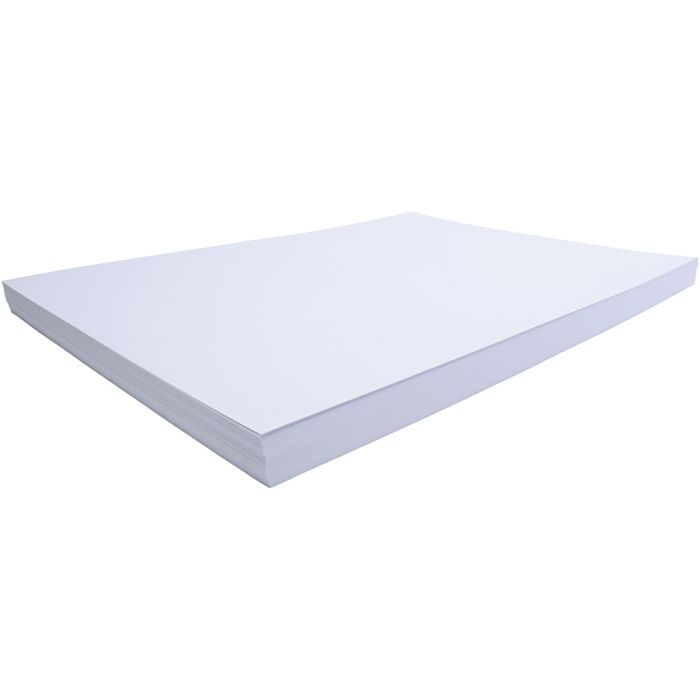 Cartoncino, foglio 50x70 cm, 270 g, bianco, 100 fgl./ 1 conf.