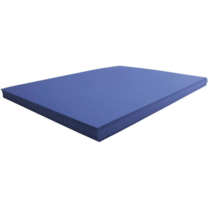 Cartoncino, foglio 50x70 cm, 270 g, blu scuro, 100 fgl./ 1 conf.