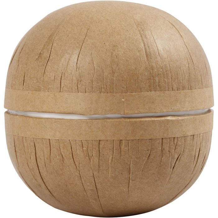 Pallina in due parti, diam 8 cm, 4 pz/ 1 conf.