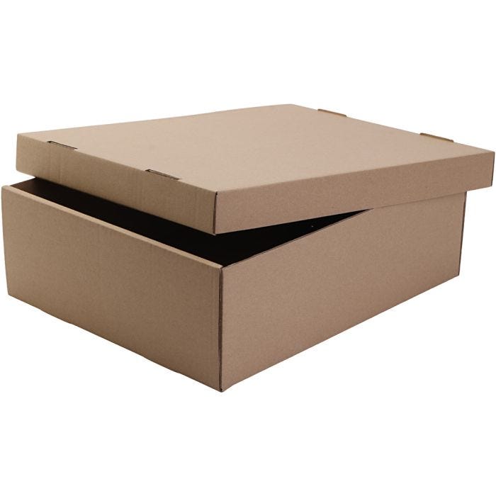 Scatola scuola con coperchio, 39,5x32,5x12,5 cm, 1 pz
