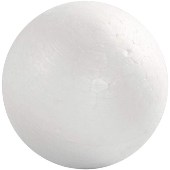 Sfere di polistirolo, diam 6 cm, bianco, 50 pz/ 1 conf.