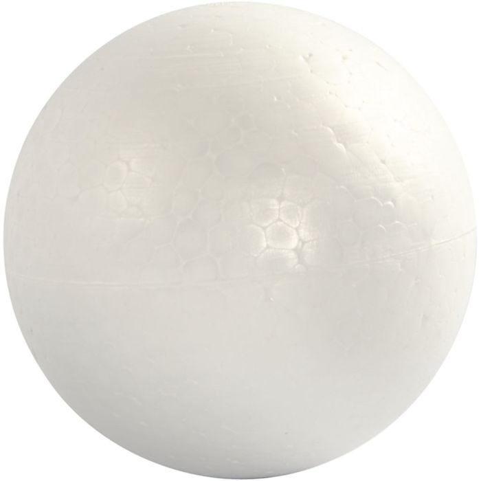 Sfere di polistirolo, diam 12 cm, bianco, 5 pz/ 1 conf.