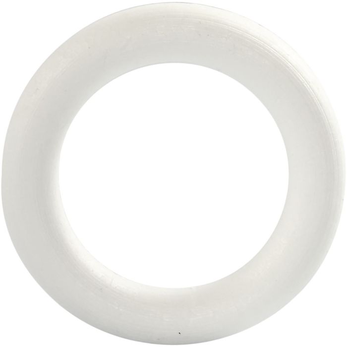 Anello, 12 cm, 20 mm, bianco, 1 pz