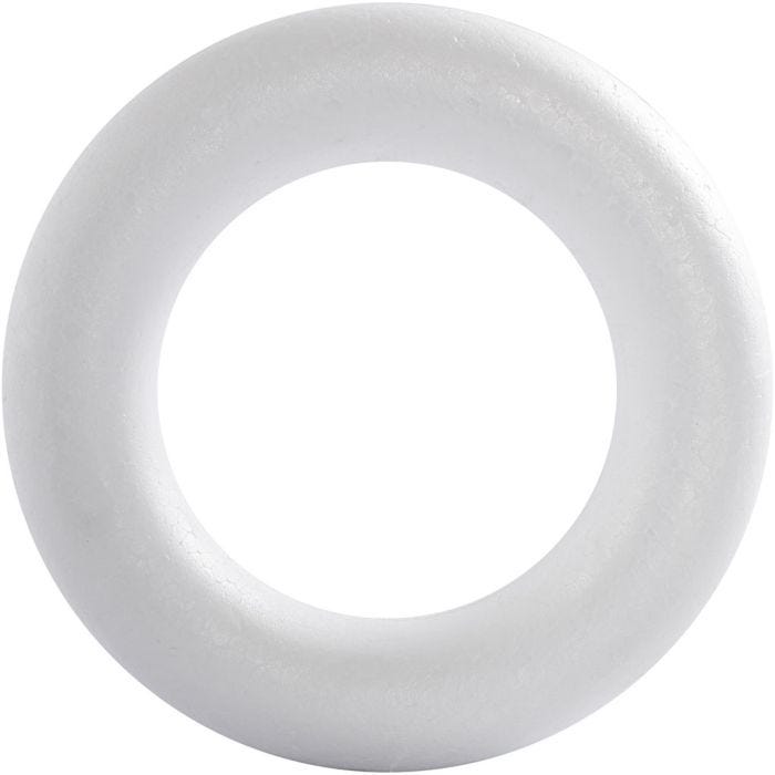 Anello, misura 21,5 cm, spess. 45 mm, bianco, 1 pz